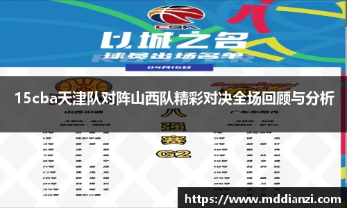 15cba天津队对阵山西队精彩对决全场回顾与分析
